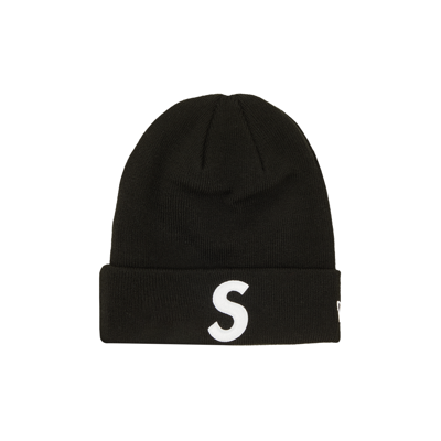 Pre-owned Supreme X New Era S Logo Beanie 'black'