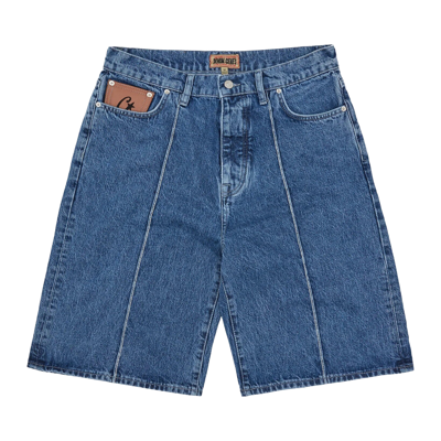 Pre-owned Corteiz C-star Denim Jorts 'faded Blue'