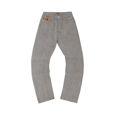 Pre-owned Corteiz C-star Denim Jeans 'grey'