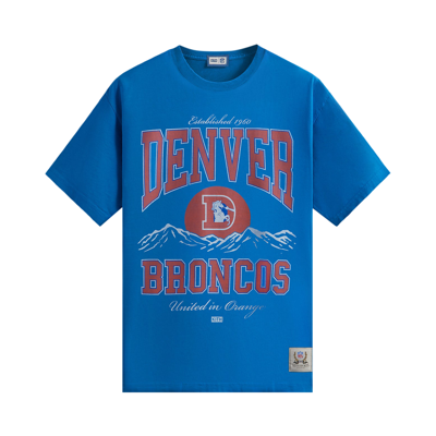 Pre-owned Kith For The Nfl: Broncos Vintage Tee 'voyage' In Blue