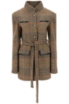 STELLA MCCARTNEY WOOL BLEND TWEED COAT