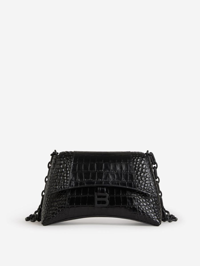 Balenciaga Women's Downtown Small Shoulder Bag In Black