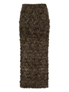 Nanushka Gestufter Rock Mit Zebra-print In Multicolour