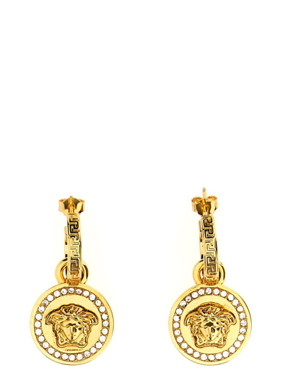 Versace 'icon Medusa' Earrings In Gold