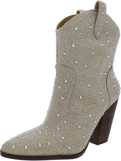 Jessica Simpson Jscissely Womens Ankle Bootsq Man Made Ankle Boots In White