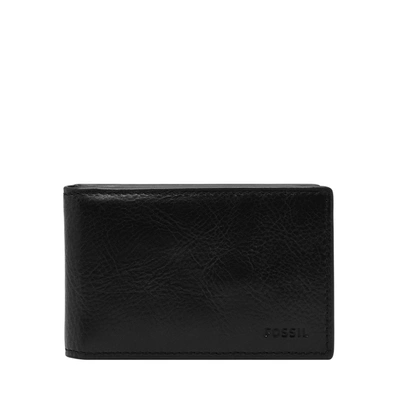 Fossil Men's Andrew Leather Bifold Wallet In Black