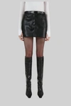 Apparis Gretchen Vegan Leather Skirt In Noir