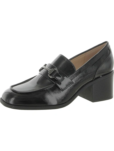 Bandolino Bnmayble3 Womens Leather Block Heel Loafer Heels In Black