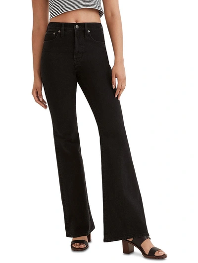 Madewell Womens Flare High Waist Flare Jeans In Black