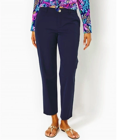 Lilly Pulitzer Travel Trouser In True Navy