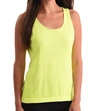 ANGEL HEATHERED BRA-FRIENDLY TANK TOP IN LIME