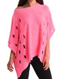 ANGEL CUT OUT PONCHO IN PINK