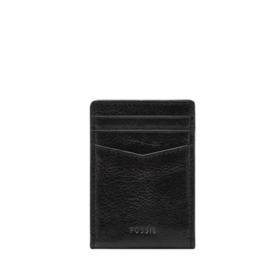 Fossil Men's Andrewlitehide Leather Card Case In Black