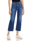 7 FOR ALL MANKIND WOMENS RAW HEM FADED CROPPED JEANS