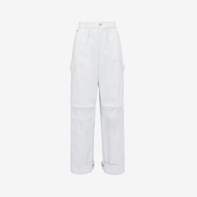 Alexander Mcqueen Military Cargo Jeans In White