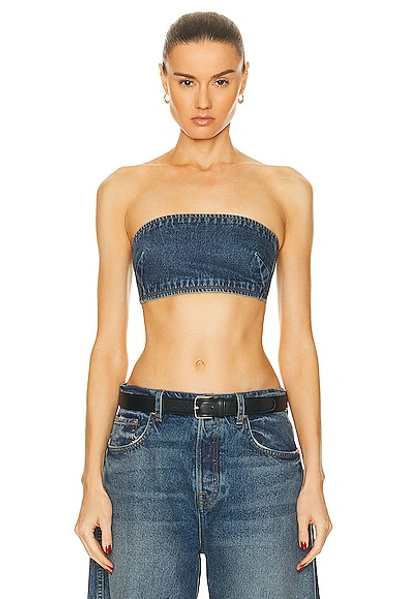 Grlfrnd Lilah Denim Tube Top In Austin