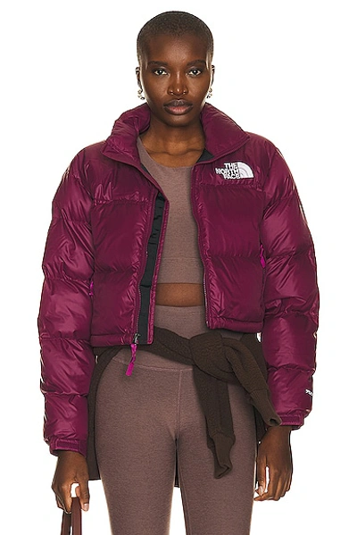 The North Face Nupste Short Jacket In Boysenberry