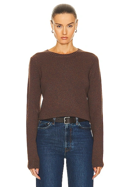Khaite Diletta Cashmere Sweater In Brown