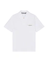 Palm Angels Tailored Cotton Polo Shirt In White