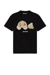Palm Angels Broken Bear Graphic T-shirt In Black