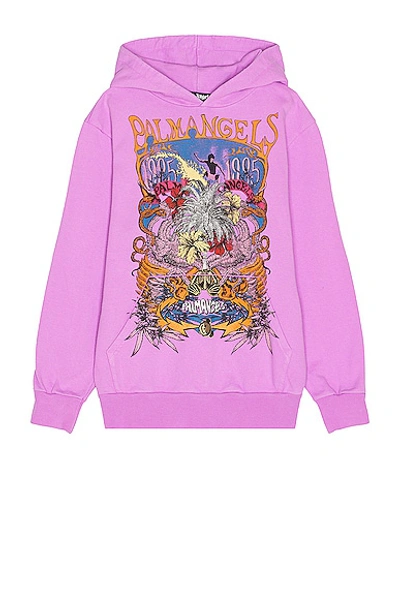 Palm Angels Palm Concert Hoodie In Violet