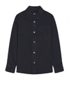 Apc Surchemise Basile Brodee Poitrine In Navy