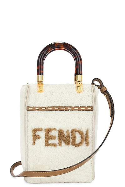 Fendi Small Sunshine Handbag In Ivory