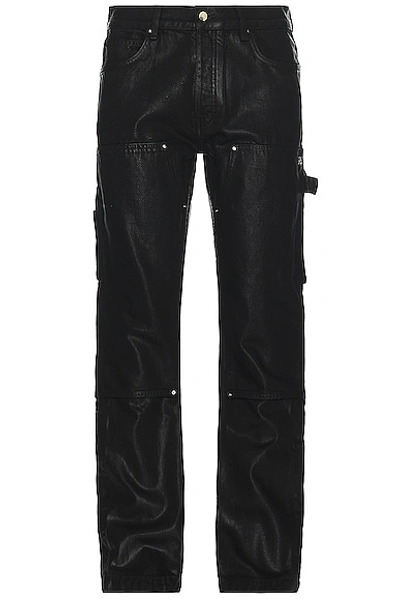 Amiri Wax Carpenter Jean In Black