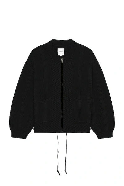 Found Zip Up Panel Jumper In Black