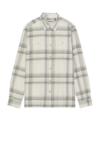 Barbour Langton Tailored Shirt In Beige