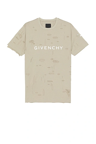 Givenchy Oversized Fit Tee In Taupe