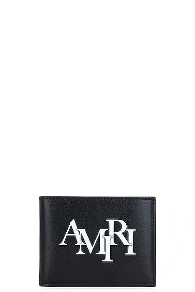 Amiri Staggered Bi-fold In Black