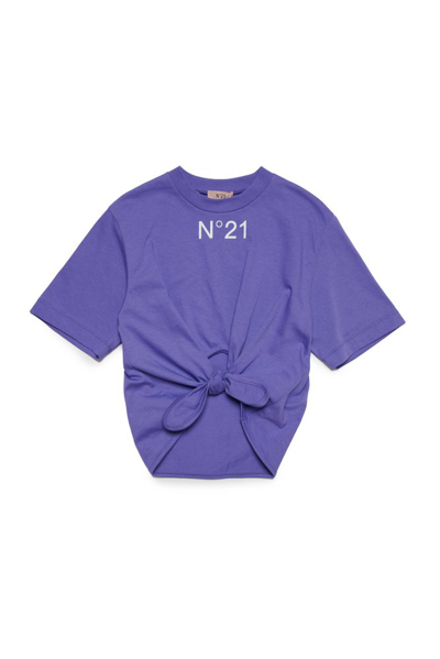 N°21 Nº21 Kids Logo In Purple