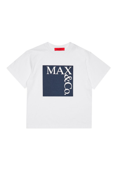 Max & Co Max&co. Logo Printed Crewneck T In White