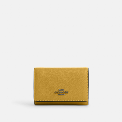 Coach Outlet Micro Wallet In Yellow