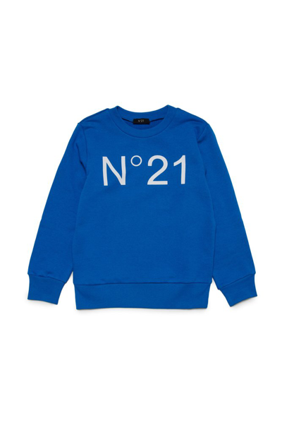 N°21 Nº21 Kids Logo In Blue