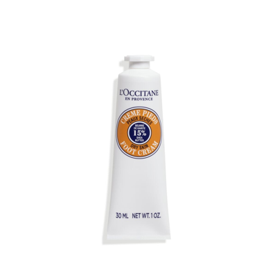 L'occitane Shea Butter Foot Cream 1 Fl oz In White