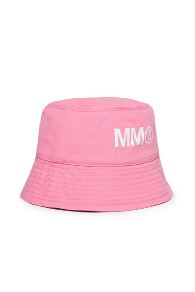 Mm6 Maison Margiela Kids Logo In Pink