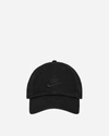 NIKE CLUB UNSTRUCTURED FUTURA WASH CAP BLACK / BLACK