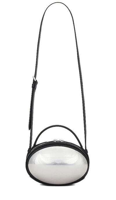 Alexander Wang Small Dome Leather Crossbody Bag In Black