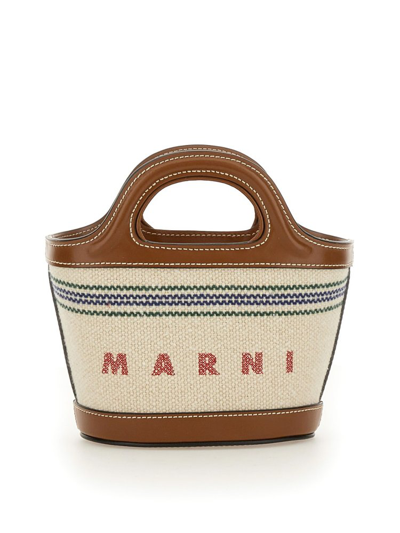 Marni Logo Detailed Tote Bag In Multi