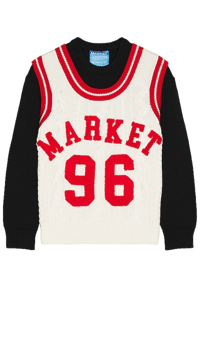 Market Home Team Sweater In Ecru