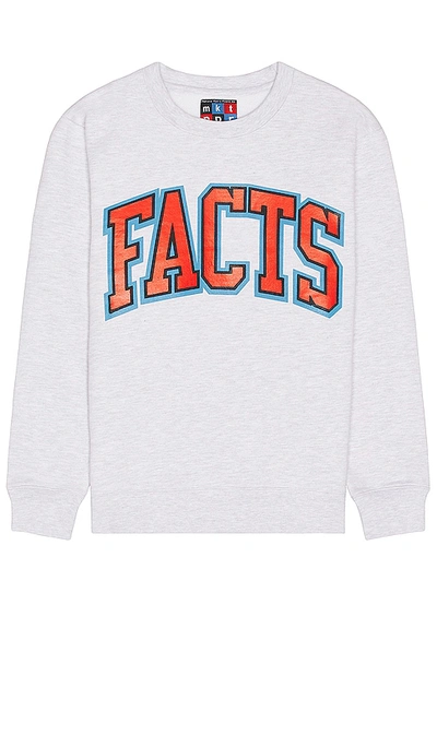 Market Npr Facts Crewneck Sweatshirt In Grey
