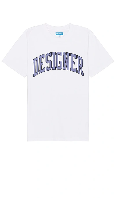 Market Designer Arc T-shirt In White