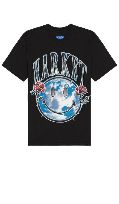 Market Smiley Reflect T-shirt In Black