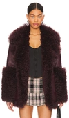 OW COLLECTION THORA FAUX FUR JACKET