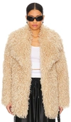 OW COLLECTION NORA FAUX FUR JACKET