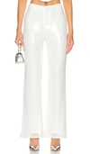 Superdown Avia Pant In White Sequin