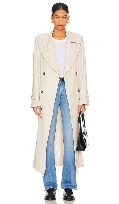 Sndys Myka Trench Coat In Ivory