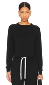 Splits59 Warm Up Crop Sweatshirt In Black